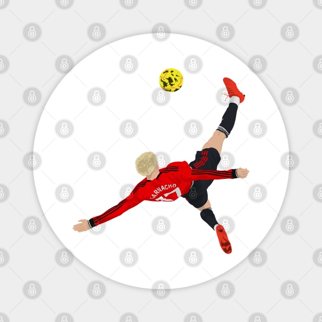 Garnacho Bicycle Kick Magnet by Footscore